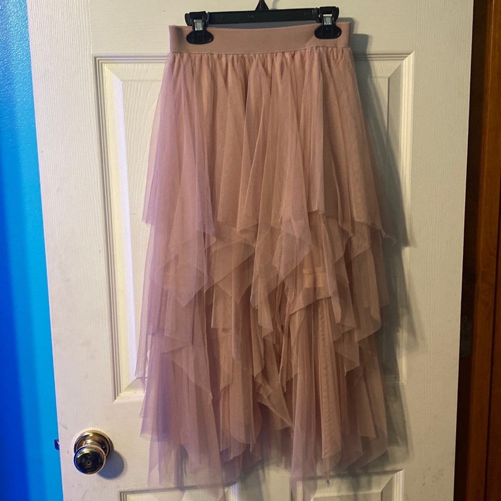Pink flow skirt